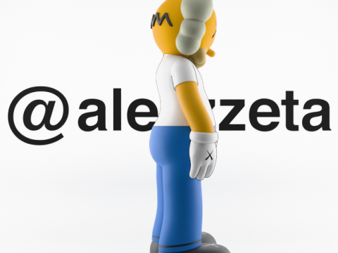3D Printing Kaws Homer Simpson and Homer Simpson Flayed Open Modello 3D
