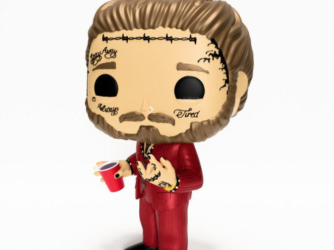3D Printing Funko Pop Post Malone toy Modelo 3D