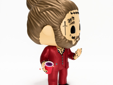 3D Printing Funko Pop Post Malone toy Modelo 3D