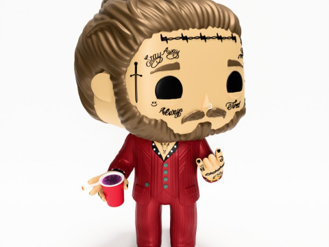 3D Printing Funko Pop Post Malone toy Modelo 3D