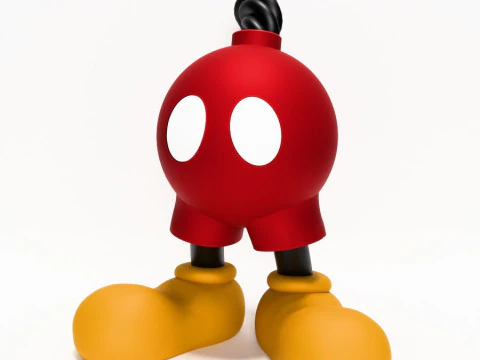 3D Printing Mickey Bomb toy 3D Model