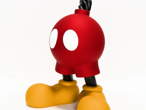 3D Printing Mickey Bomb toy 3D Model