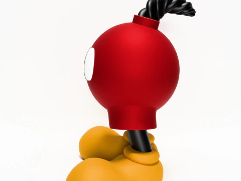 3D Printing Mickey Bomb toy 3D Model