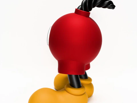 3D Printing Mickey Bomb toy 3D Model