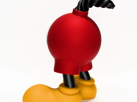 3D Printing Mickey Bomb toy 3D Model