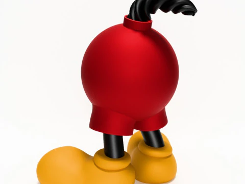 3D Printing Mickey Bomb toy 3D Model