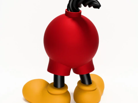 3D Printing Mickey Bomb toy 3D Model
