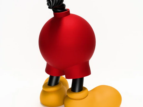 3D Printing Mickey Bomb toy 3D Model