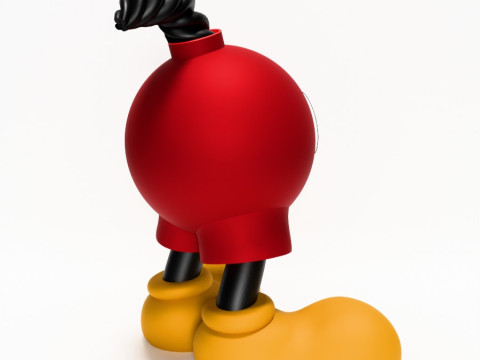 3D Printing Mickey Bomb toy Model 3D