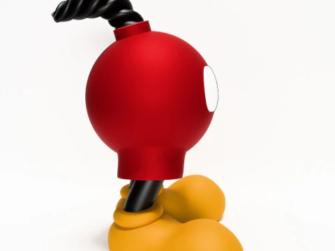3D Printing Mickey Bomb toy 3D Model