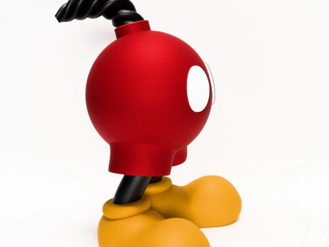3D Printing Mickey Bomb toy 3D Model