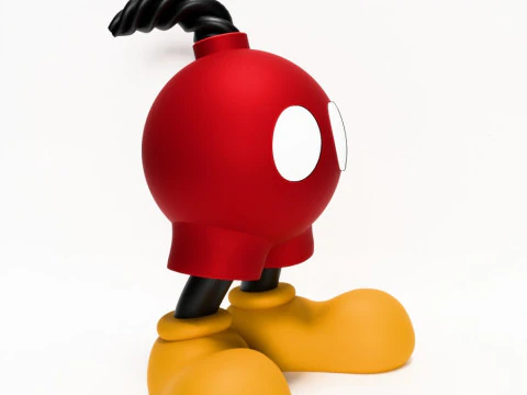 3D Printing Mickey Bomb toy 3D Model