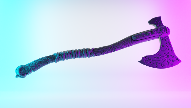 3D Printing Leviathan Axe toy 3D Modell .c4d .max .obj .3ds .fbx .stl .blend 