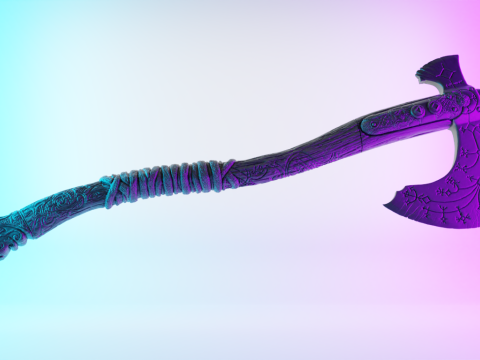 3D Printing Leviathan Axe toy Modello 3D