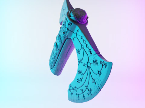 3D Printing Leviathan Axe toy 3D Model