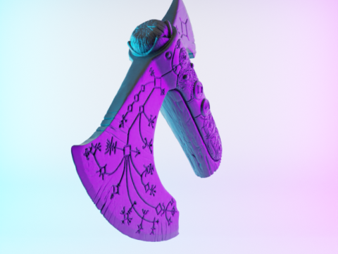 3D Printing Leviathan Axe toy 3D Modell
