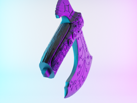 3D Printing Leviathan Axe toy 3D Modell
