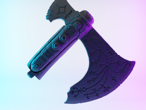 3D Printing Leviathan Axe toy 3D Modell