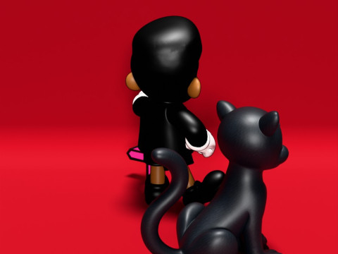 3D Printing The Weeknd estilo rubber hose toy 3D 模型