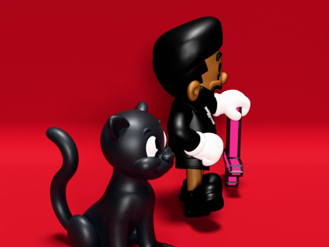 3D Printing The Weeknd estilo rubber hose toy 3D 模型
