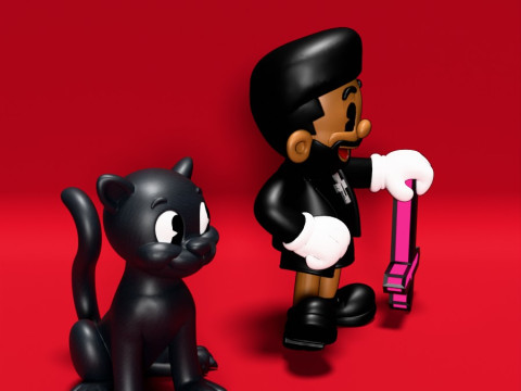 3D Printing The Weeknd estilo rubber hose toy 3D 模型