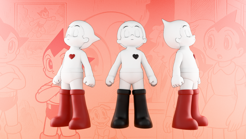 3D Printing Astro boy toy Model 3D .c4d .max .obj .3ds .fbx .stl .blend