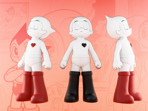 3D Printing Astro boy toy Modello 3D