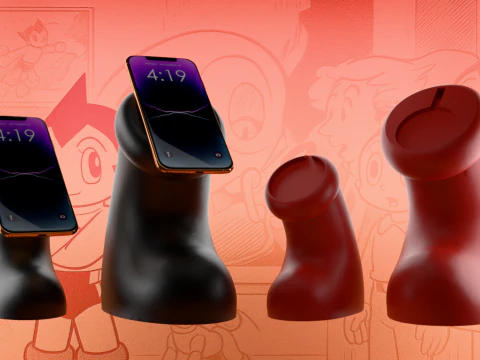 Impressão 3D Astro boy Boot Apple Magsafe Charger brinquedo Modelo 3D