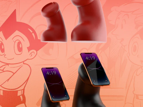 3D Printing Astro boy Boot Apple Magsafe Charger toy 3D Model
