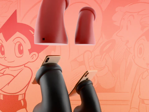 3D Printing Astro boy Boot Apple Magsafe Charger toy 3D Model