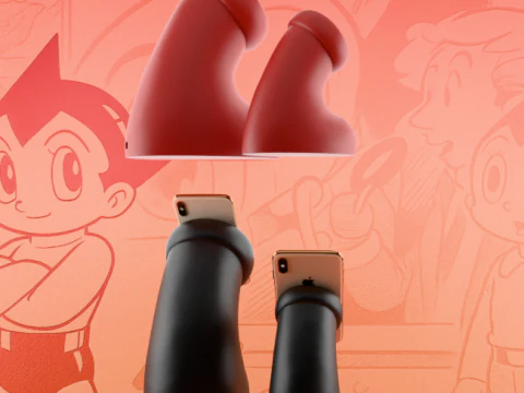 3D Printing Astro boy Boot Apple Magsafe Charger toy 3D Model