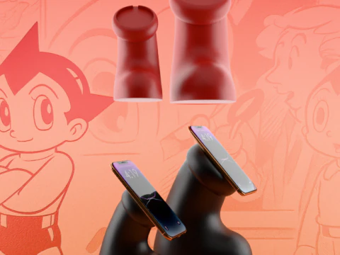 3D Printing Astro boy Boot Apple Magsafe Charger toy 3D Model