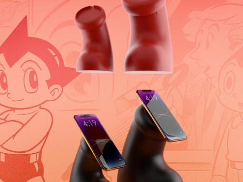 3D Printing Astro boy Boot Apple Magsafe Charger toy 3D 模型