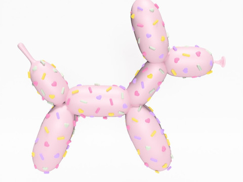 3D Printing Candy Balloon Dog toy Modello 3D