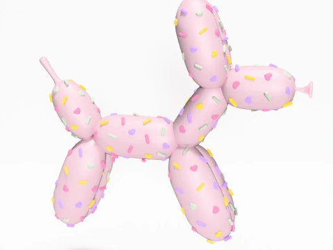 3D Printing Candy Balloon Dog toy 3D Model
