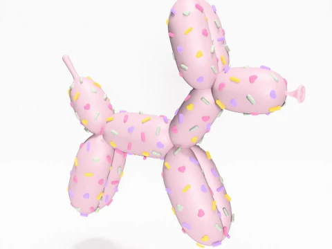 3D Printing Candy Balloon Dog toy 3D Model