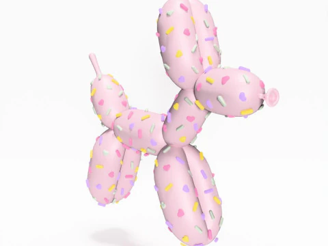 3D Printing Candy Balloon Dog toy 3D Model