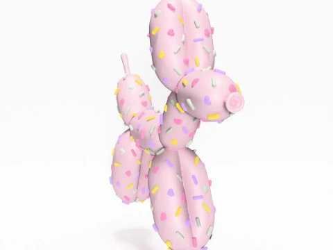 3D Printing Candy Balloon Dog toy 3D Model