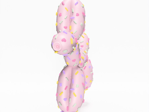 3D Printing Candy Balloon Dog toy 3D 모델