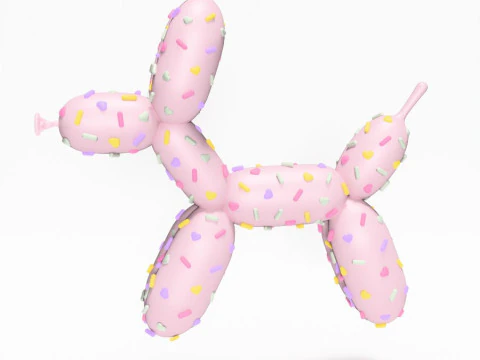 3D Printing Candy Balloon Dog toy 3D Model