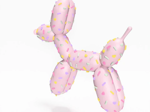 3D Printing Candy Balloon Dog toy 3D Model