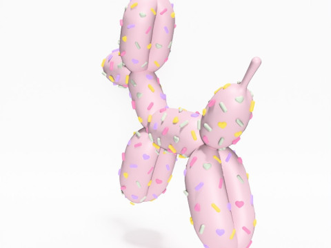 3D Printing Candy Balloon Dog toy 3D 모델