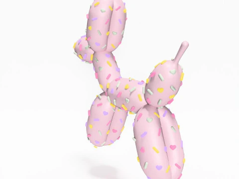3D Printing Candy Balloon Dog toy 3D Model
