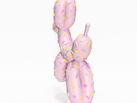 3D Printing Candy Balloon Dog toy 3D 모델