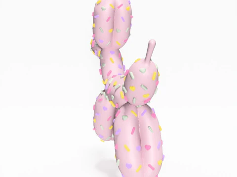 3D Printing Candy Balloon Dog toy 3D Model