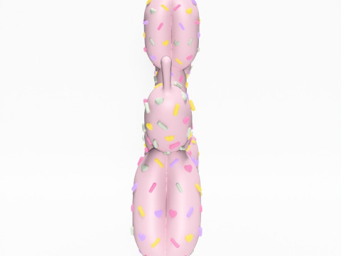3D Printing Candy Balloon Dog toy 3D 모델