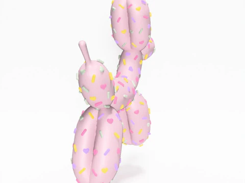 3D Printing Candy Balloon Dog toy 3D Model