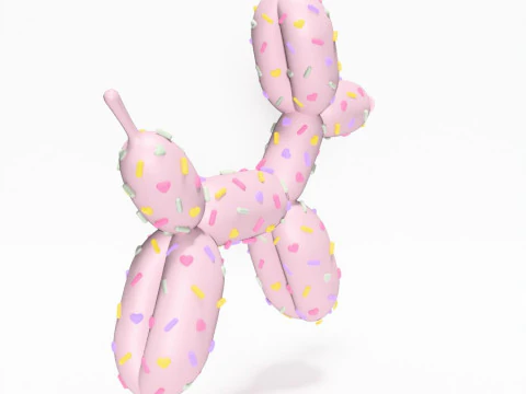 3D Printing Candy Balloon Dog toy 3D Model