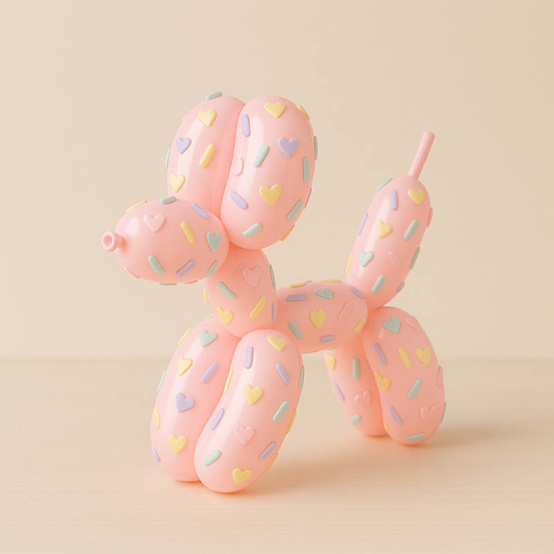 3D Printing Candy Balloon Dog toy 3D 모델 .c4d .max .obj .3ds .fbx .stl .blend 