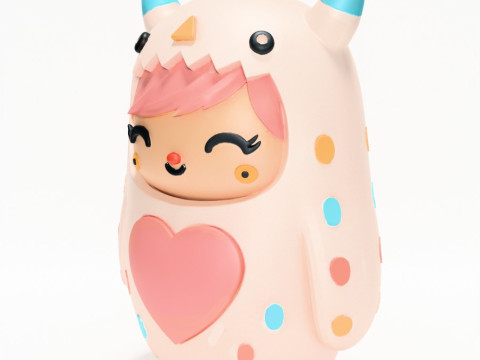 3D プリントのかわいいモンスターのおもちゃ 3Dモデル